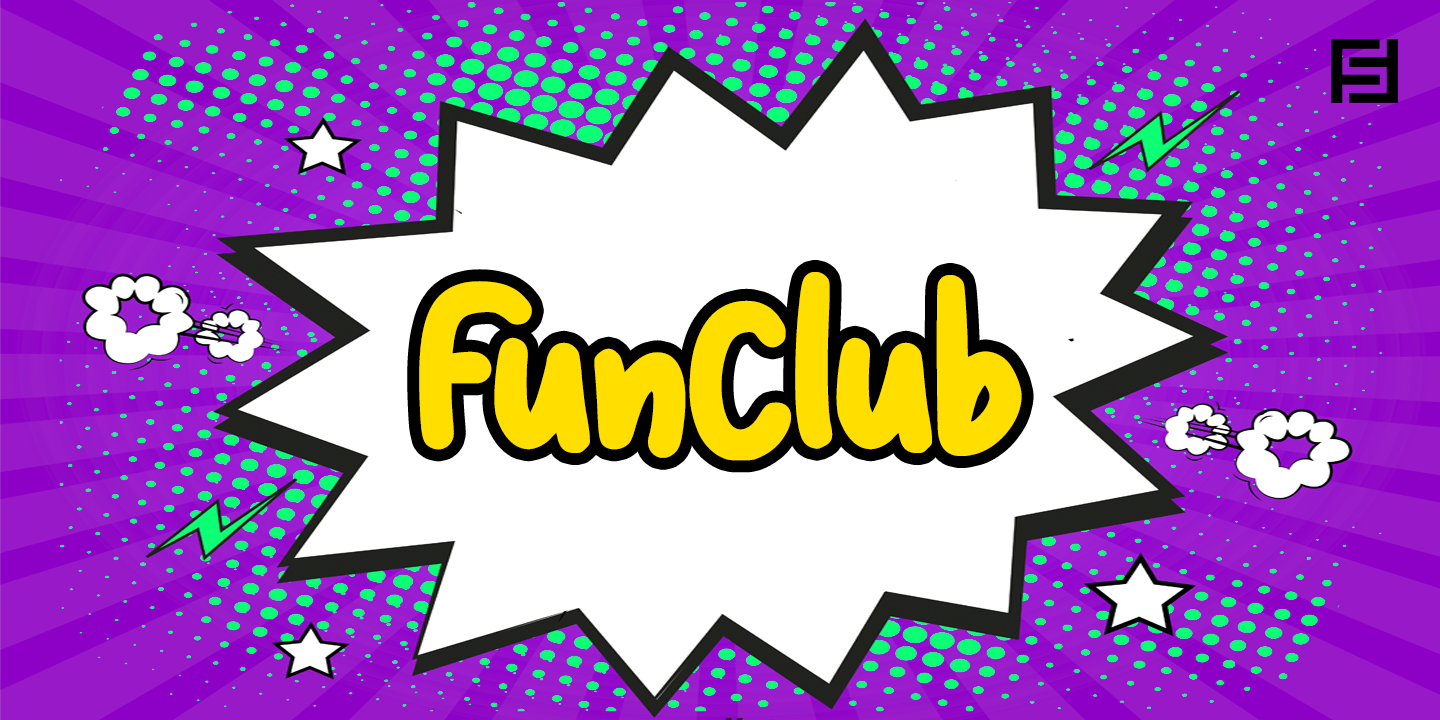 Przykładowa czcionka Fun Club #1